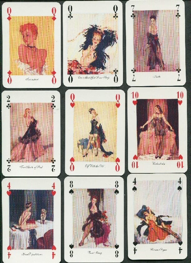 Porn Playing Cards 1940s - Glamour & Erotic Antique Playing Cards | Antique Gaming Chios | Silver  Counter Boxes | Transformation Playing Cards A Gallery of old Playing Cards  and Board Games, to buy or just browse